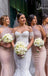 Sexy Pink Halter Sleeveless Lace Mermaid Long Bridesmaid Dresses Online, BG867