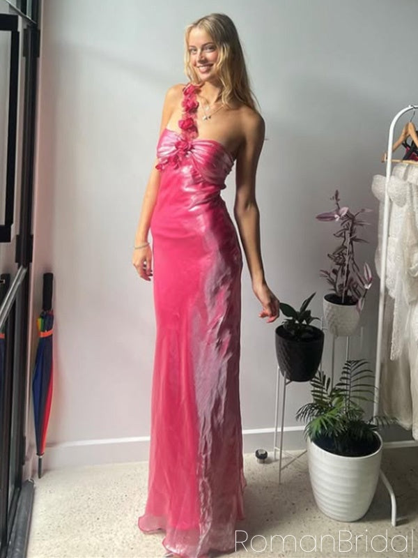 Soft Sweetheart Sleeveless Mermaid Satin Evening Prom Dresses Online, OLP809