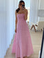 Cute Sweethert Sleeveless A-line Satin Evening Prom Dresses Online, OLP965