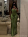 Sexy Sweetheart Sleeveless Mermaid Satin Evening Prom Dresses Online, OLP1109