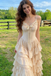 Elgant Pink Tiered Ruffle Prom Gown with Lace Bodice plus Bow Detail,OLP2034