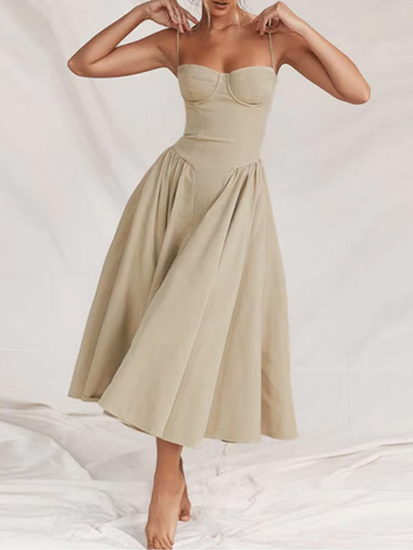 Elegant Spaghetti Strap Sleeveless A-line Satin Homecoming Dresses For Party Online, HD0993