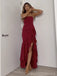 Sexy Sweetheart Sleeveless Mermaid Satin Evening Prom Dresses Online, OLP940