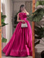 Formal Sweetheart Sleeveless A-line Satin Long Prom Dresses For Party Online, OLP593