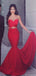 Sexy Red Sweetheart Mermaid Long Prom Dress Ideas, Evening Party Dresses, OLP1446