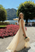 Elegant Champagne One Shoulder Chiffon Prom Dress,Evening Party Dress,OLP1856