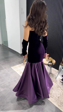 Unique Sweetheart Mermaid Long Prom Dress Ideas, Evening Party Dresses, OLP1517