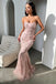Elegant Applique Pink Sweetheart Mermaid Long Prom Dress Ideas, Evening Party Dresses, OLP1489