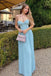 Unique Blue Sweetheart Mermaid Long Prom Dress Ideas, Evening Party Dresses, OLP1473