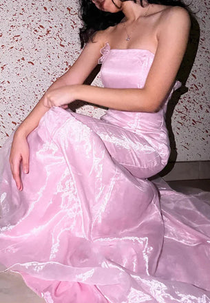 Unique Pink Sweetheart Mermaid Long Prom Dress Ideas, Evening Party Dresses, OLP1436