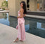 Elegant Pink Spaghetti Strap Mermaid Long Prom Dress Ideas, Evening Party Dresses, OLP1507
