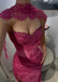 Sexy Pink Sweetheart Mermaid Side Slit Long Prom Dress Ideas, Evening Party Dresses , OLP1220