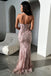 Elegant Applique Pink Sweetheart Mermaid Long Prom Dress Ideas, Evening Party Dresses, OLP1489