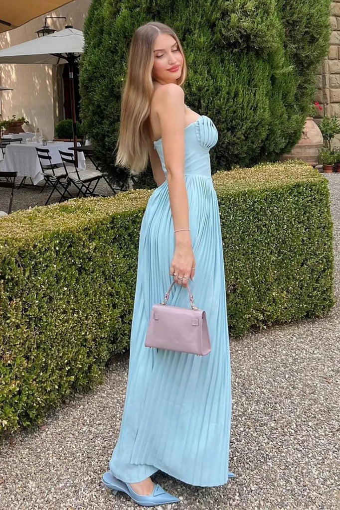 Unique Blue Sweetheart Mermaid Long Prom Dress Ideas, Evening Party Dresses, OLP1473