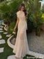 Modern Ivory Bow High Neck Sleeveless Ruched Mermaid Prom Dress Unique Formal,OLP2368
