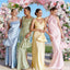 Luxurious Halter Satin Bridesmaid Gowns Backless Cowl Neck Silk Slip Dress,BG952