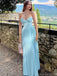 Unique Blue Sweetheart Mermaid Long Prom Dress Ideas, Evening Party Dresses, OLP1473