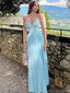Unique Blue Sweetheart Mermaid Long Prom Dress Ideas, Evening Party Dresses, OLP1473