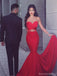 Sexy Red Sweetheart Mermaid Long Prom Dress Ideas, Evening Party Dresses, OLP1446