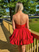 Sexy Sweetheart Sleeveless A-line Satin Short Homecoming Dresses For Party Online, HD0998