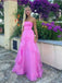 Formal Sweetheart Sleeveless A-line Tulle Long Prom Dresses Online, OL530