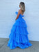 Formal Sweetheart Sleeveless A-line Long Prom Dresses For Party Online, OL342