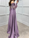 Elegant Off-shoulder Sleeveless Mermaid Satin Long Evening Prom Dresses Online, OLP746