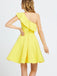 Simple One-shoulder Sleeveless A-line Crepe Homecoming Dresses For Party Online, HD1077