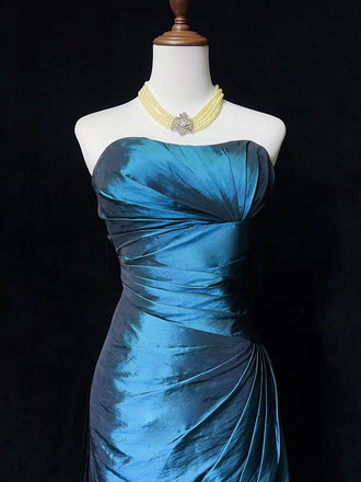 Sexy Sweetheart Sleeveless Short Mermaid Satin Homecoming Dresses For Party Online, HD0909