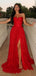 Elegant Sweetheart Sleeveless A-line Satin Long Evening Prom Dresses Online, OLP674