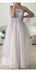 Formal Sweetheart Sleeveless A-line Tulle Long Prom Dresses Online, OL494