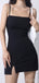 Sexy Spaghetti Strap Sleeveless Mermaid Jersey Short Black Homecoming Dresses For Party Online, HD01006