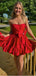 Sexy Sweetheart Sleeveless A-line Satin Short Homecoming Dresses For Party Online, HD0998