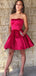 Unique Sweetheart Sleeveless Satin A-line Homecoming Dresses For Party Online, HD0981