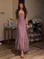 Shiny Spaghetti Strap Sleeveless Mermaid Tulle Evening Prom Dresses Online, OLP974