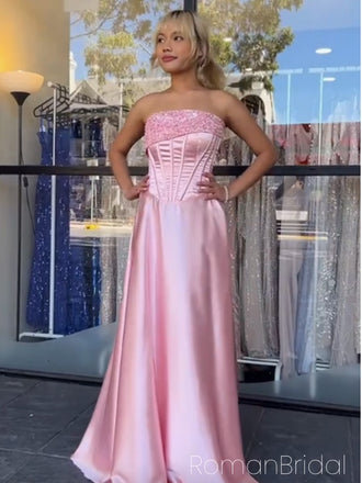 Soft Sweetheart Sleeveless Mermaid Satin Evening Prom Dresses Online, OLP933