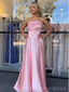 Soft Sweetheart Sleeveless Mermaid Satin Evening Prom Dresses Online, OLP933