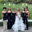 Mismatched Sleeveless Mermaid Satin Bridesmaid Dresses Online, BG834