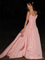 Formal Sweetheart Sleeveless A-line Satin Long Prom Dresses With Trailing Online, OL554