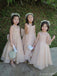 Simple High Neck Sleeveless A-line Flower Girl Dresses For Wedding Party, FGS0031