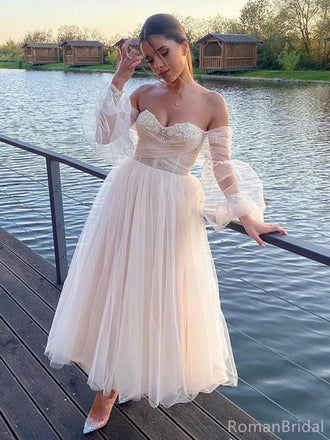 Unique Sweetheart Sleeveless A-line Tulle Homecoming  Dresses For Party Online, HD1061