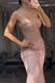Shiny Pink Sweetheart Sleeveless Mermaid Long Prom Dress Ideas, Evening Party Dresses ,OLP1191