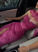 Sexy Pink Sweetheart Mermaid Side Slit Long Prom Dress Ideas, Evening Party Dresses , OLP1220