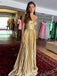 Soft Spaghetti Strap Sleeveless Mermaid Satin Evening Prom Dresses Online, OLP1046