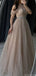 Elegant Pink Off-Shoulder A-Line Long Prom Dress Ideas, Evening Party Dresses, OLP1561