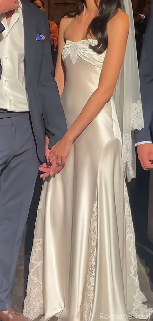 Elegant White Sweetheart Mermaid Long Prom Dress Ideas, Evening Party Dresses, OLP1653