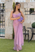Unique Sweetheart Lavender Prom Dress Pleated Chiffon Wrap Silhouette Lace Details,OLP2057