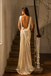 Sexy Ivory Silk Slip Prom Dress Minimalist Cowl Neck Sleeveless Evening Gown,OLP2289
