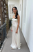 Elegant White Sweetheart Mermaid Long Prom Dress Ideas, Evening Party Dresses, OLP1653