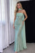 Modern Mint Green Sequin Strapless Column Prom Dress,OLP2452